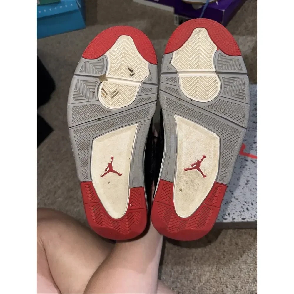 Size 5.5 Y Air Jordan 4 Retro FQ8213-006 Bred Reimagined LEP